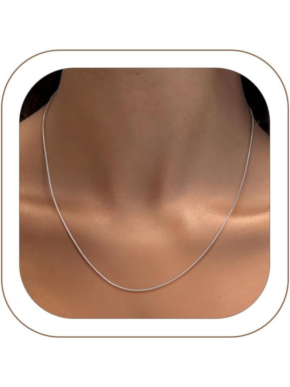 Elegant Snake Chain Necklace for Women | Thin Stainless Steel Jewelry Accessory